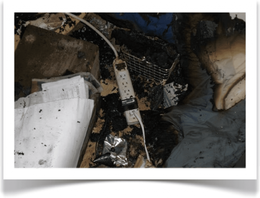 fire damage surge protector