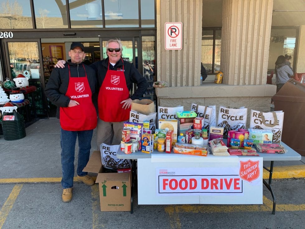 SteamMaster helped with Salvation Army Food Drive